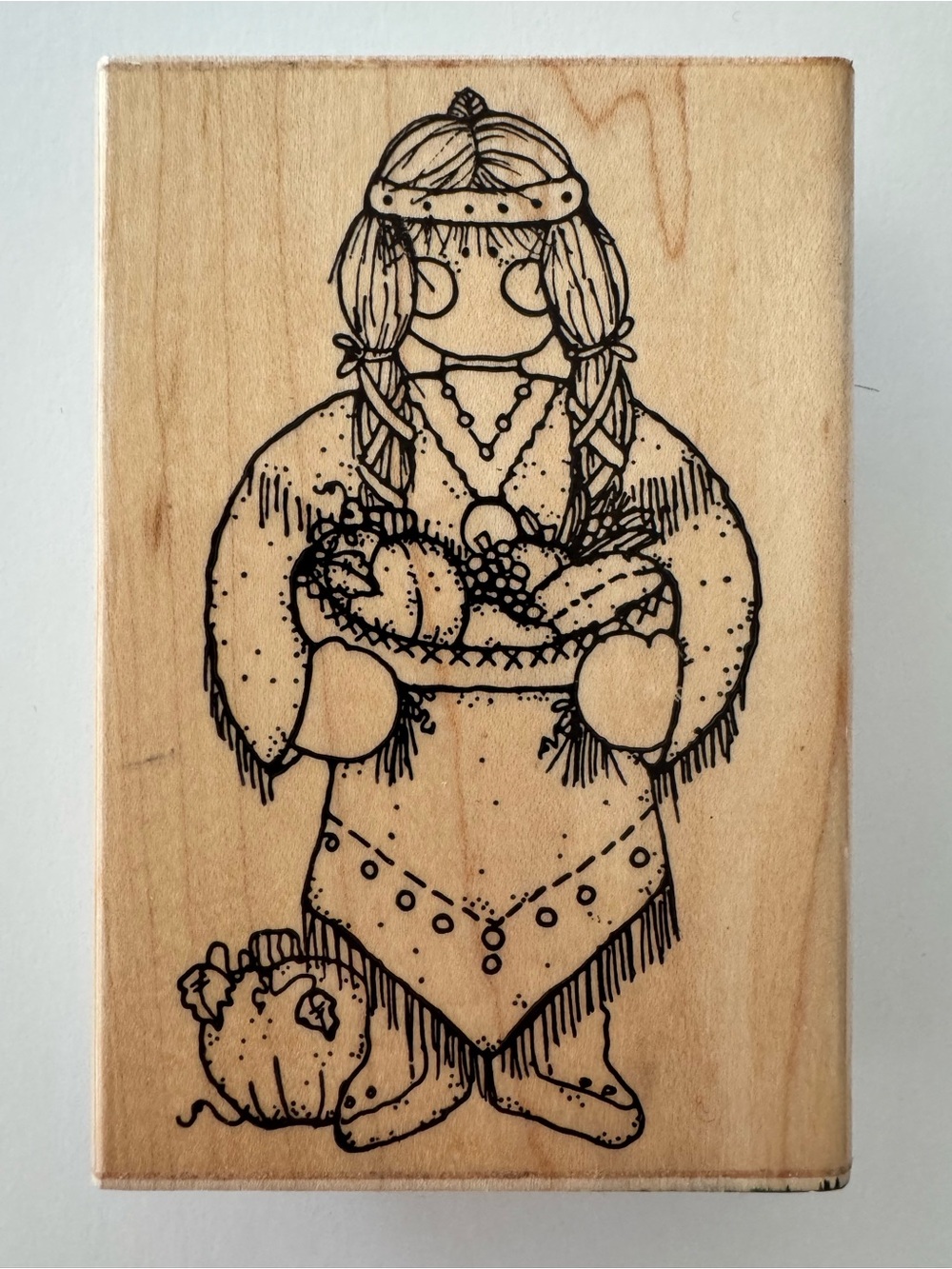DOTS New Wooden Rubber Stamp - Miss November-HOPE / 3” x 4.5”